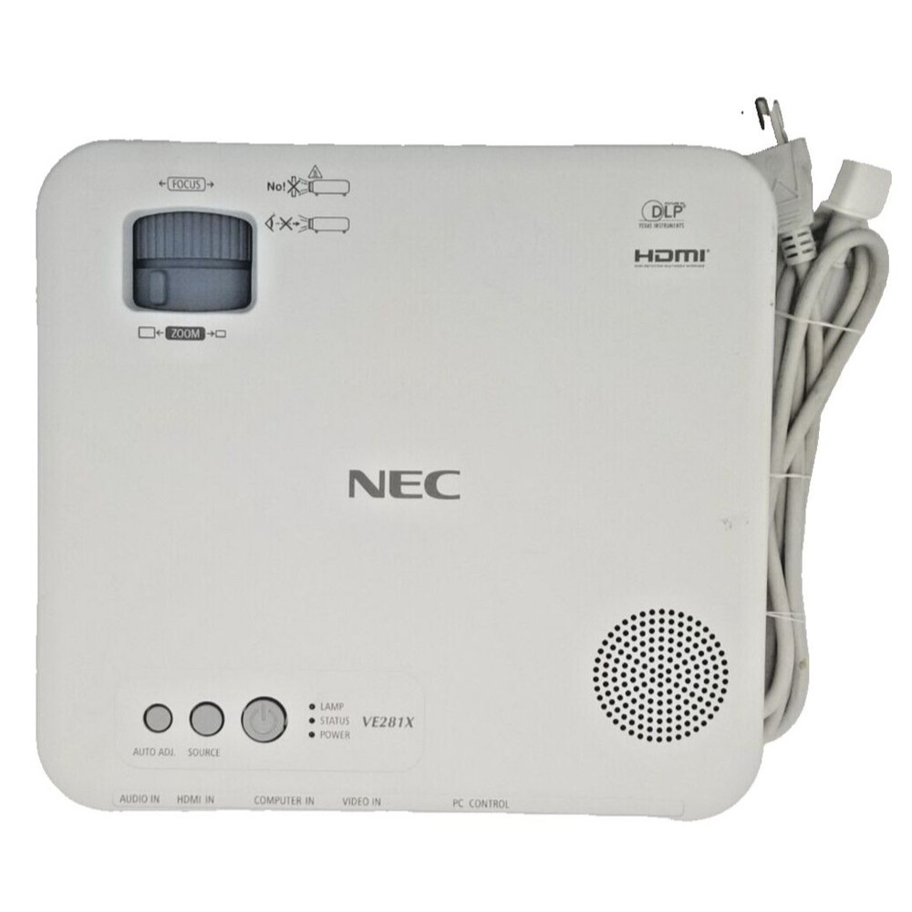 NEC NP-VE281X VGA Serial HDMI DLP Projector 2800 Lumens - Tested